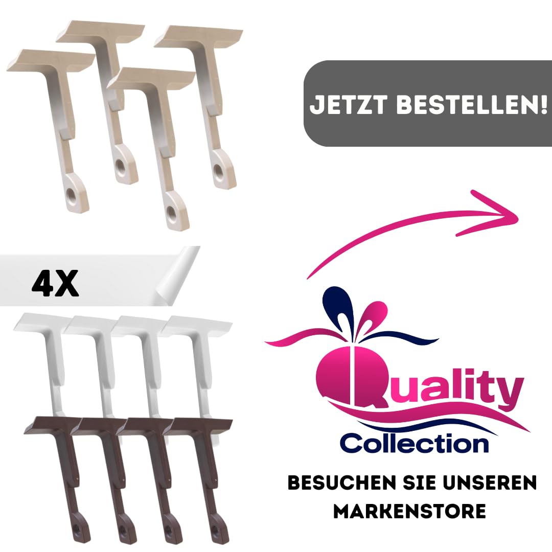 Fensterfeststeller für Kippfenster, 4er-Set, Beige