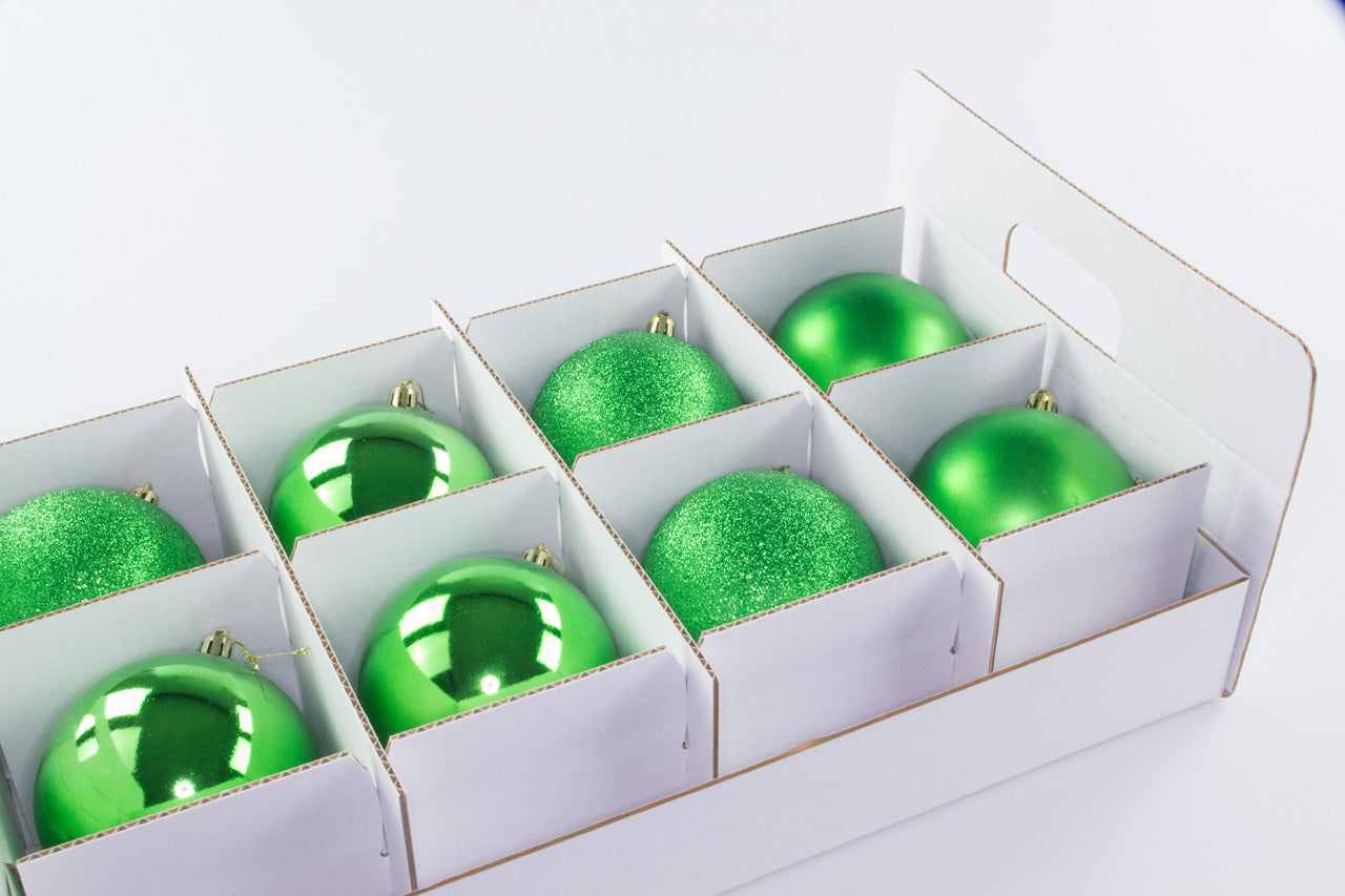 Quality Collection Weihnachtskugeln-Aufbewahrungsbox mit Deckel | 61 Liter | 79 Weihnachtskugeln | Christbaumschmuck und Deko | BPA-frei