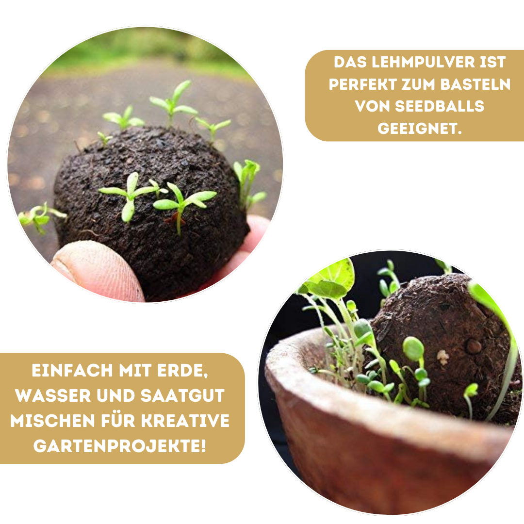 Lehmpulver I Naturlehm I Terrariensand I Bodengrund I Samenbombe I Insektenhotel Wahlweise I 1 Kg, 2 Kg, 5 Kg, 10 Kg, 20 Kg