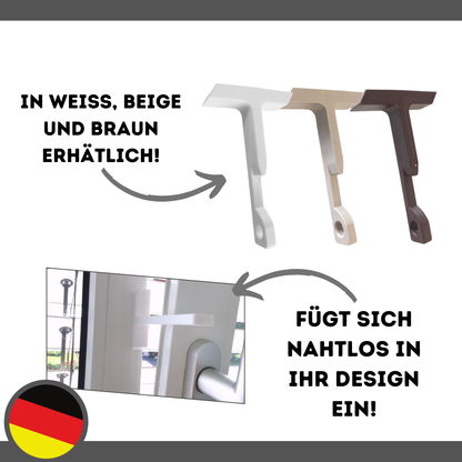 Quality Collection | Fensterfeststeller für Kippfenster | Fensterstopper | 4er-Set | Weiß | Robuste Sicherung für Kippfenster | Einfache stabile Montage | Ideal für Zuhause und Büro