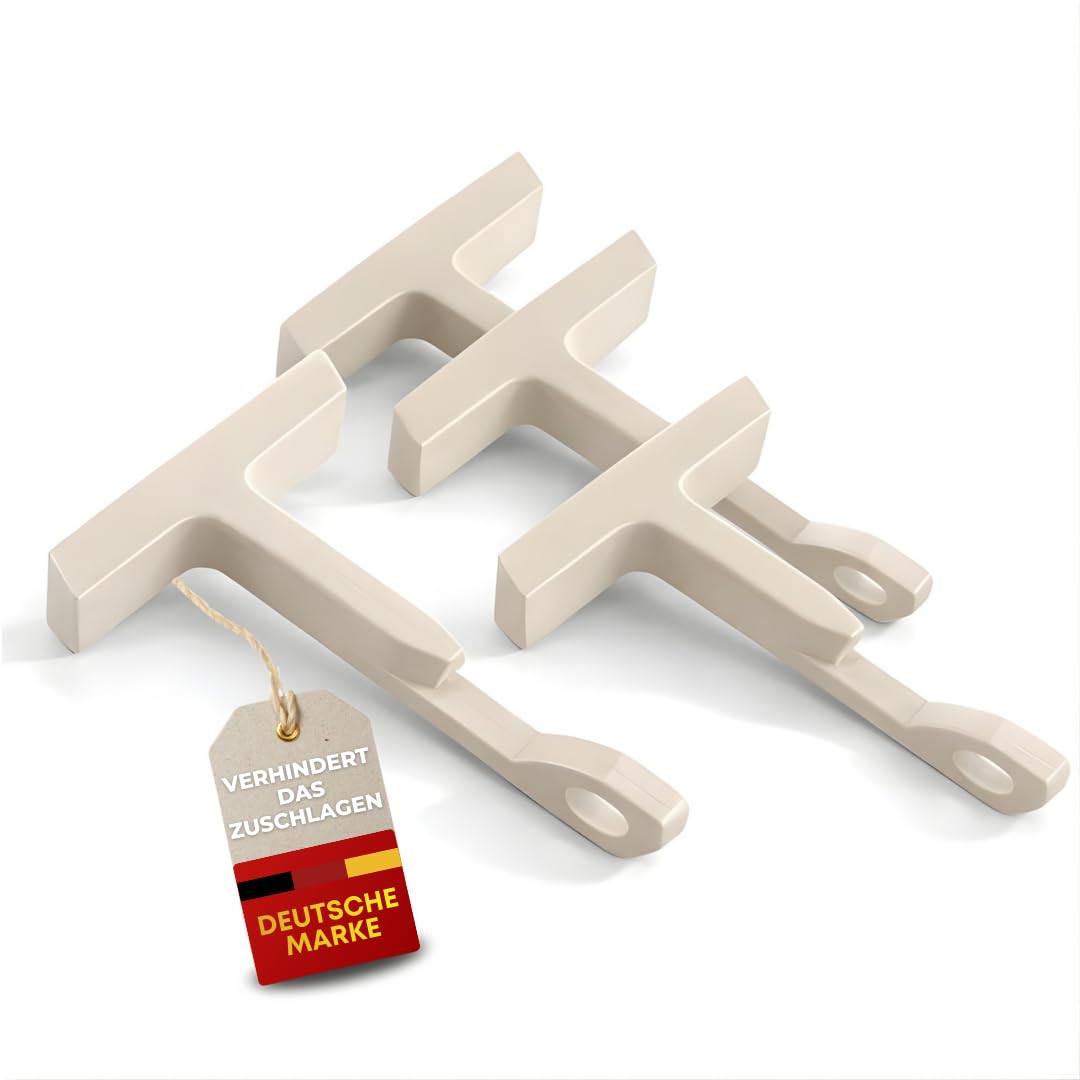 Fensterfeststeller für Kippfenster, 4er-Set, Beige