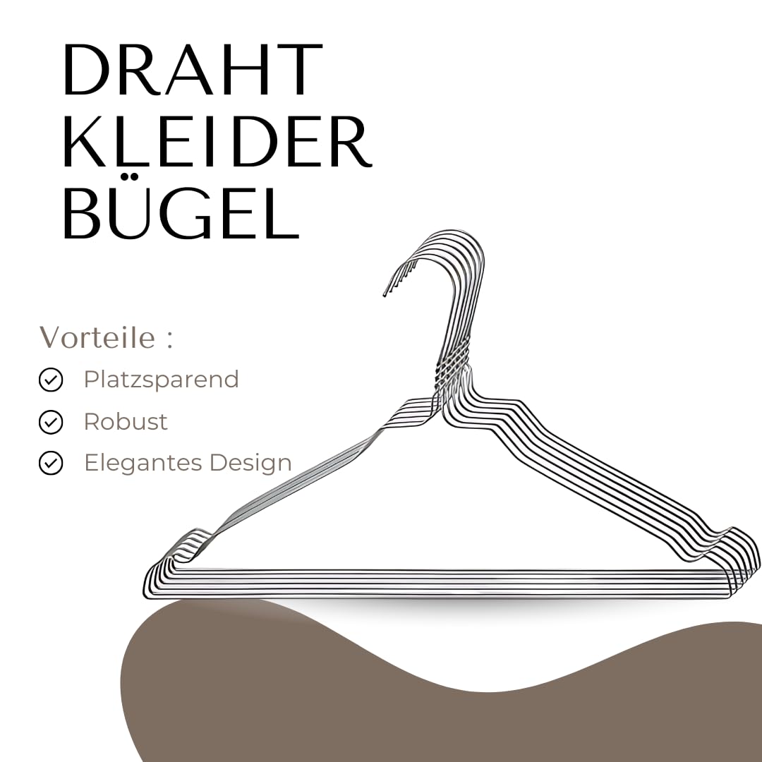 Drahtbügel silber, 20–450 Stück