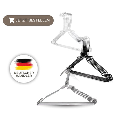 Drahtbügel schwarz, 100–450 Stück