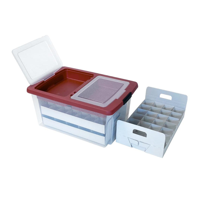 Weihnachtskugel-Box mit Deckelfach
