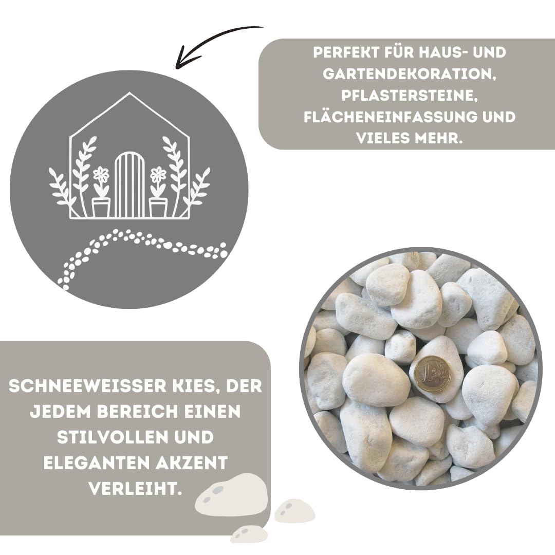 Zierkies weiß, Marmor 40–60 mm