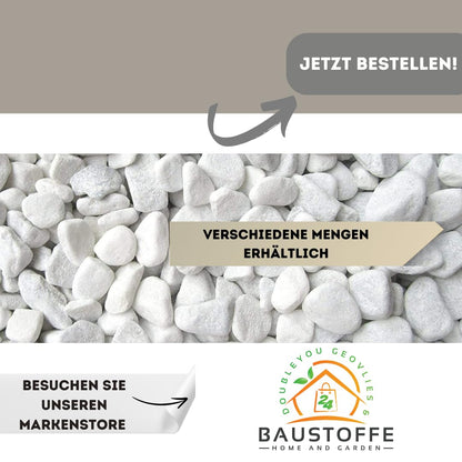 Zierkies weiß, Marmor 18–25 mm