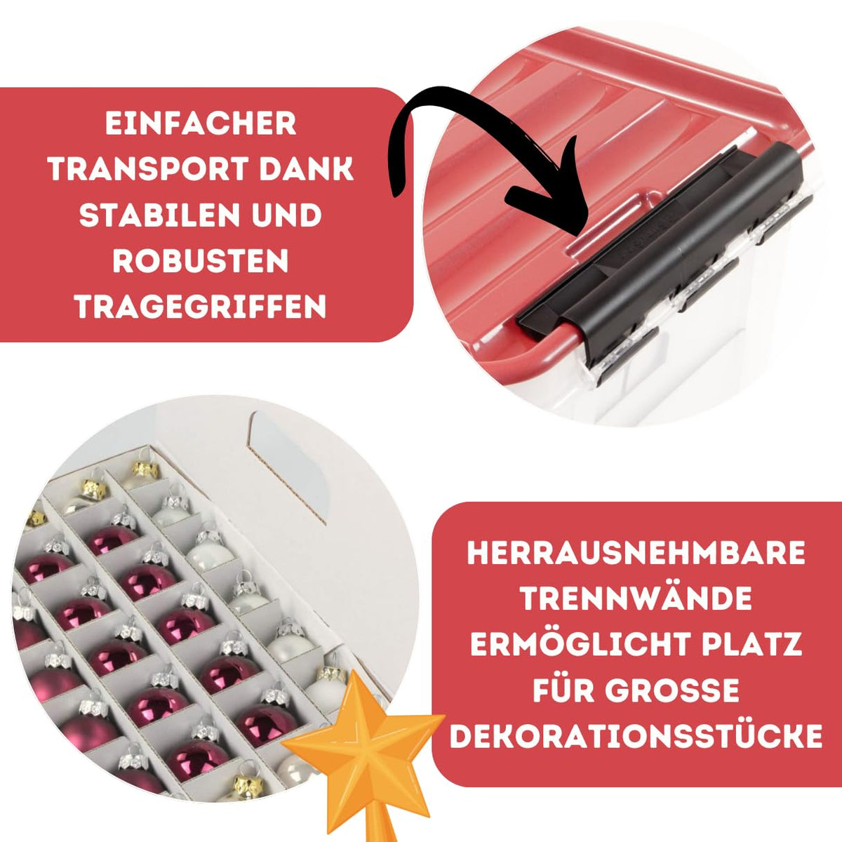 Weihnachtskugel-Box 47 Liter Compact