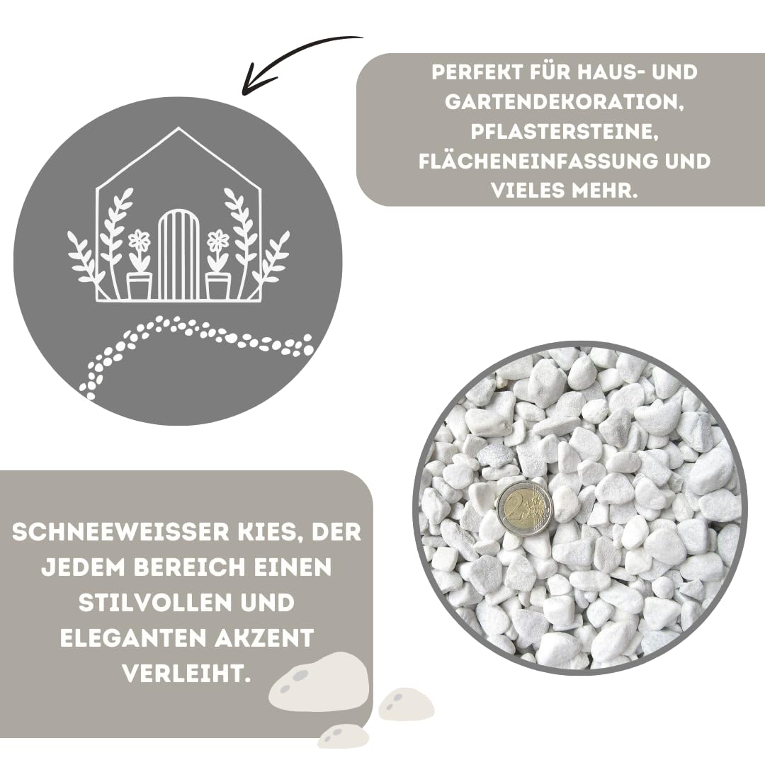 Zierkies weiß, Marmor 18–25 mm