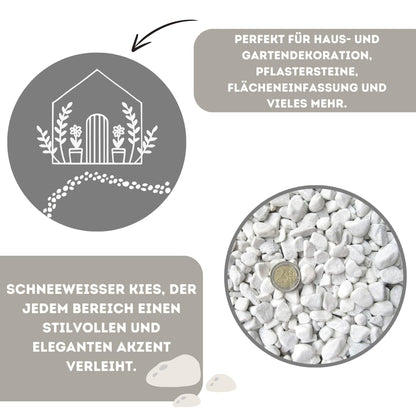 Zierkies weiß, Marmor 18–25 mm