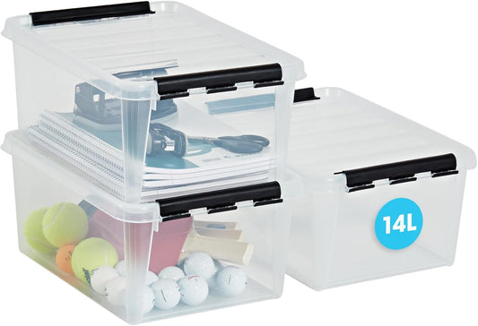 14 Liter Orthex Aufbewahrungsboxen Deckel Clipverschluss Lebensmittelecht Transparent