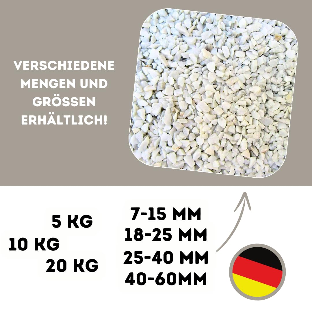 Zierkies weiß, Marmor 7–15 mm