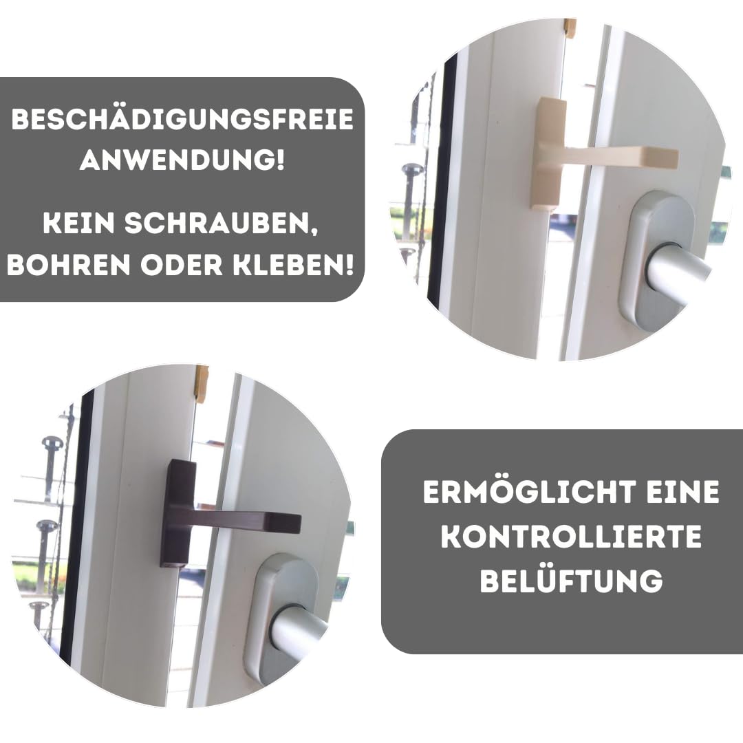 Fensterfeststeller für Kippfenster, 4er-Set