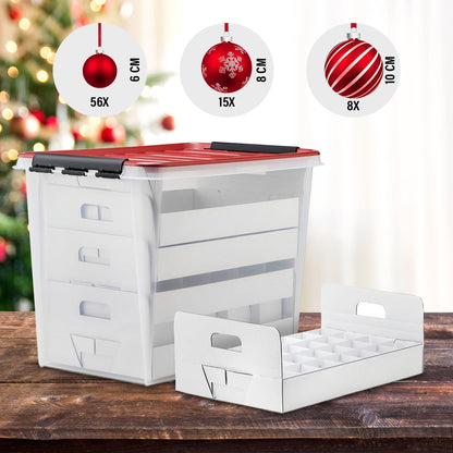 Weihnachtskugel-Box 61 Liter im 2er-Set