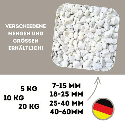 Zierkies weiß, Marmor 18–25 mm