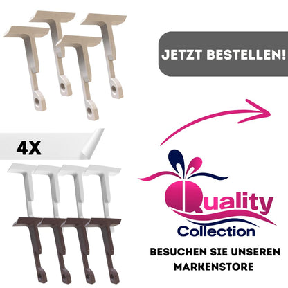 Fensterfeststeller für Kippfenster, 4er-Set, Beige