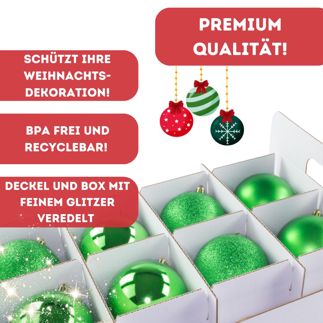 Weihnachtskugel-Box mit Deckelfach