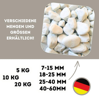 Zierkies weiß, Marmor 40–60 mm