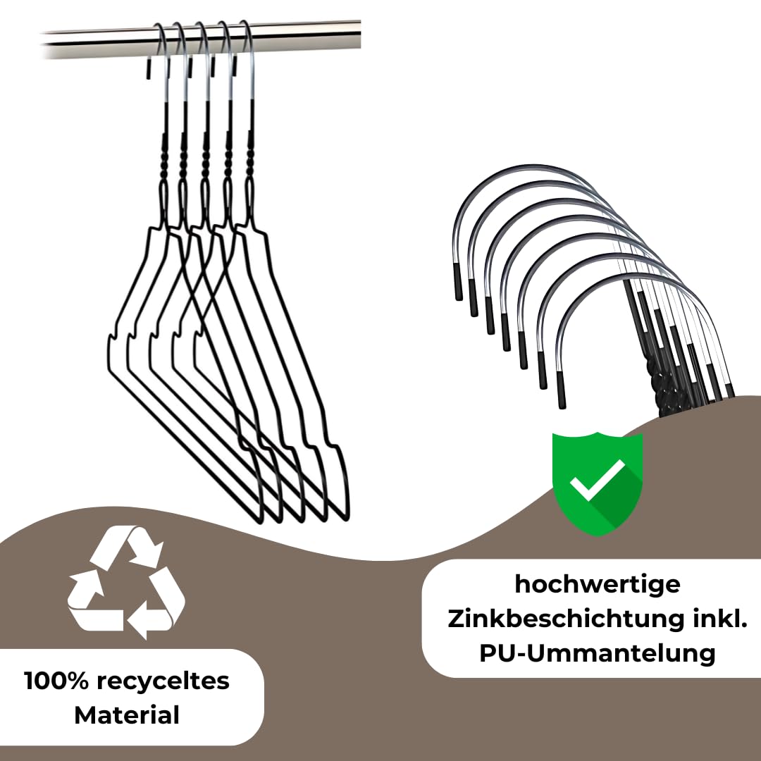 Drahtbügel schwarz, 100–450 Stück