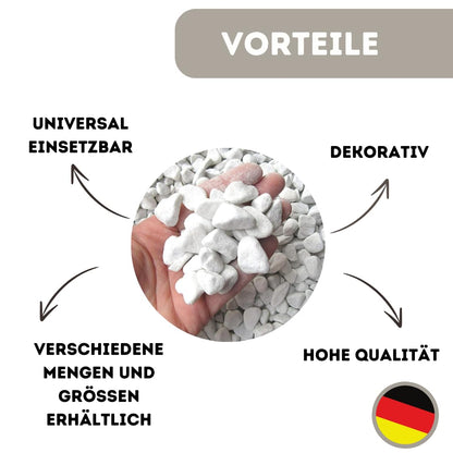 Zierkies weiß, Marmor 18–25 mm