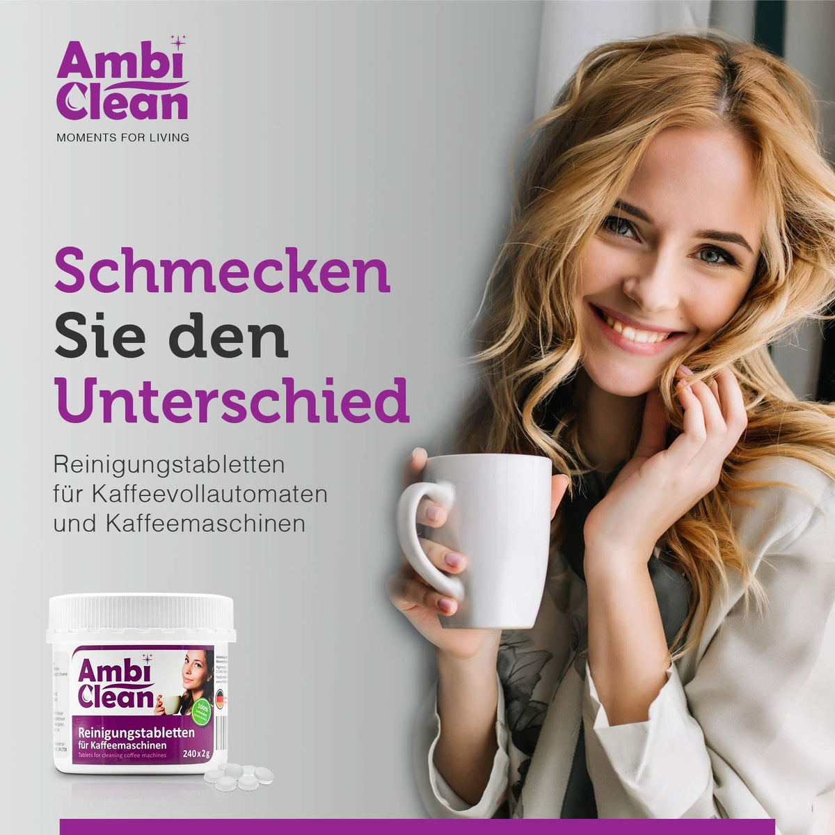 AmbiClean Reinigungstabletten für Kaffeemaschinen