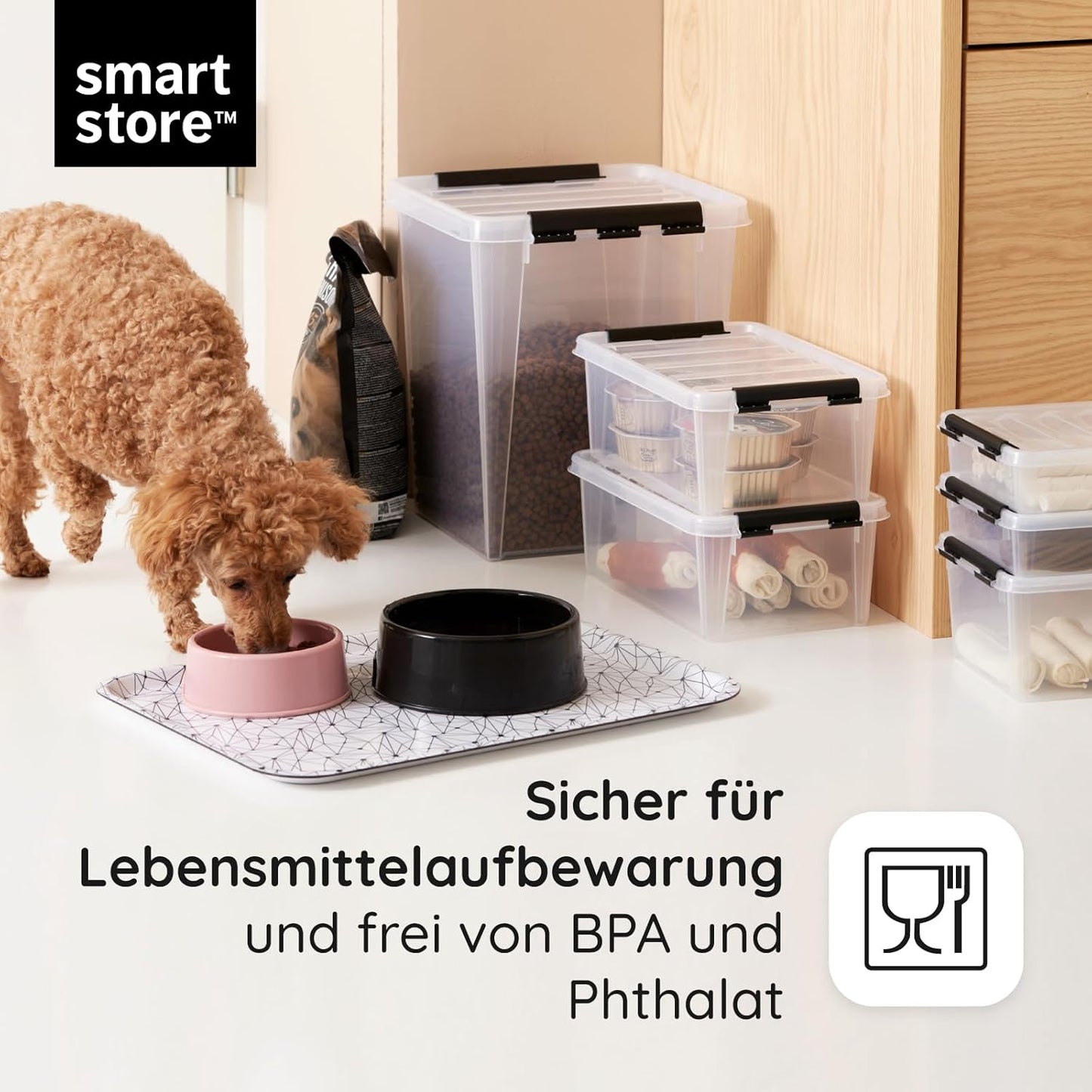 52 Liter Orthex Aufbewahrungsboxen Deckel Clipverschluss Lebensmittelecht Transparent