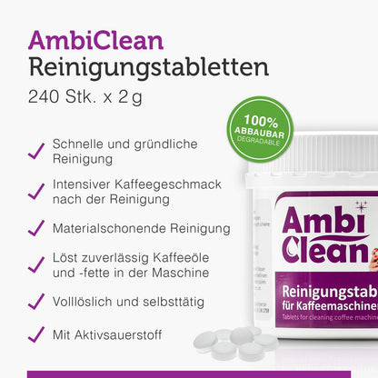 AmbiClean Reinigungstabletten für Kaffeemaschinen