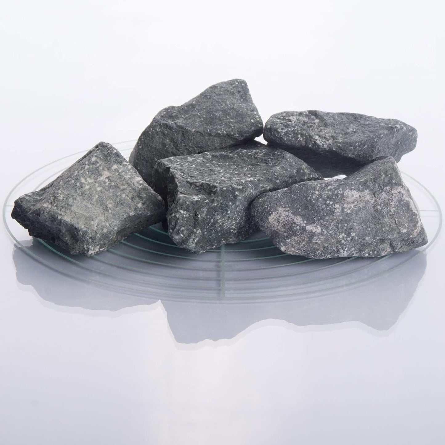 Deutsche Diabas Saunasteine 5 - 20 kg | 80 - 120 mm  | Hochwertige Aufgusssteine für Saunaöfen | Vorgewaschen | Hitzebeständig & Langlebig