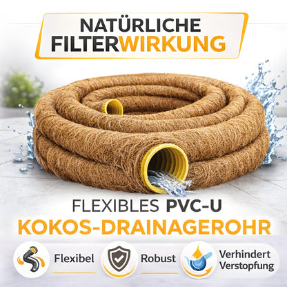 Drainagerohr mit Kokosfilter