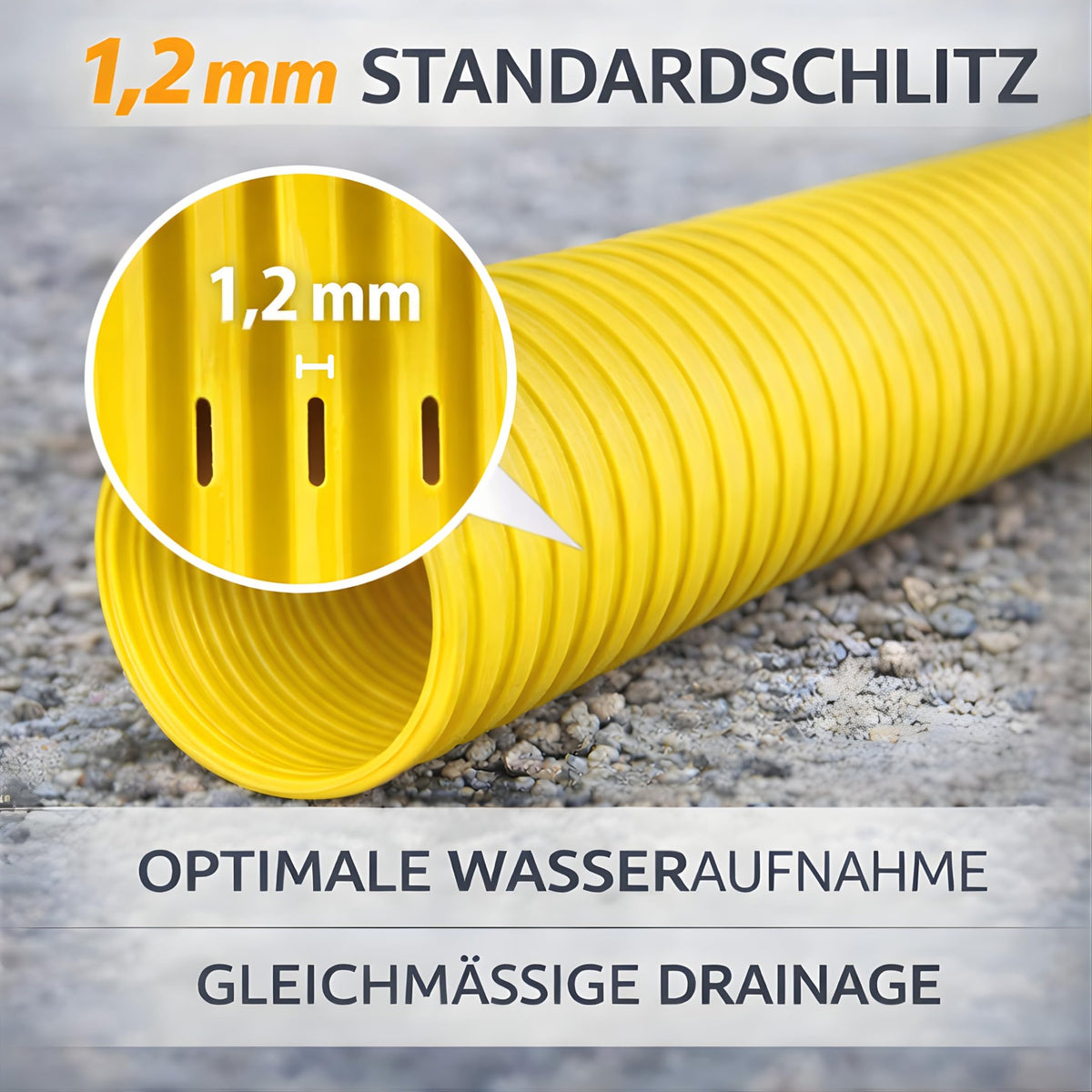 Drainagerohr mit Kokosfilter