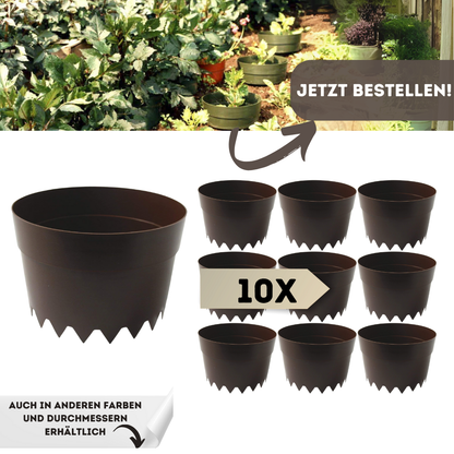 20 cm AQUARING 10er-Set, Pflanzenbewässerung, Bewässerungssystem, Gießring, Pflanzring