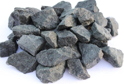 Deutsche Diabas Saunasteine 5 - 20 kg | 80 - 120 mm  | Hochwertige Aufgusssteine für Saunaöfen | Vorgewaschen | Hitzebeständig & Langlebig