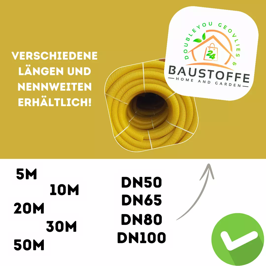 Drainagerohr Gelb