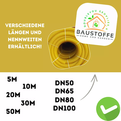 Drainagerohr Gelb