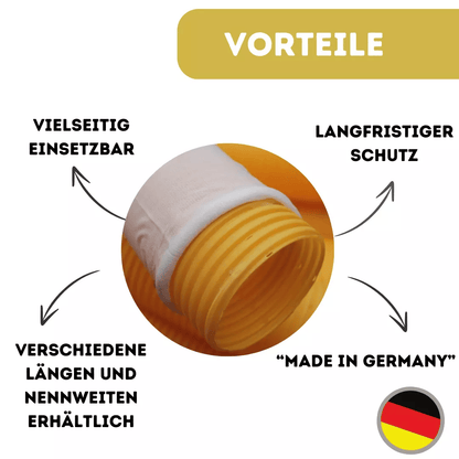 Drainagerohr Gelb inkl. Filterschlauch - Nylonfilter