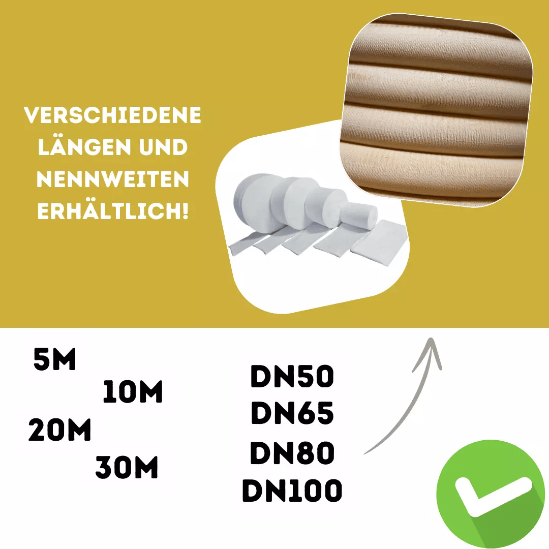 Drainagerohr Gelb inkl. Filterschlauch - Nylonfilter