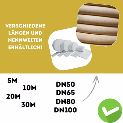 Drainagerohr Gelb inkl. Filterschlauch - Nylonfilter