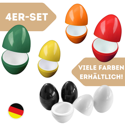 Quality-Collection Eierwärmer Thermo-Ei | Der Klassiker für warme Frühstücks- und Ostereier | Integriertes Styropor für langanhaltende Wärme | Ideal für Zuhause, Camping und Picknick | 4er-Set