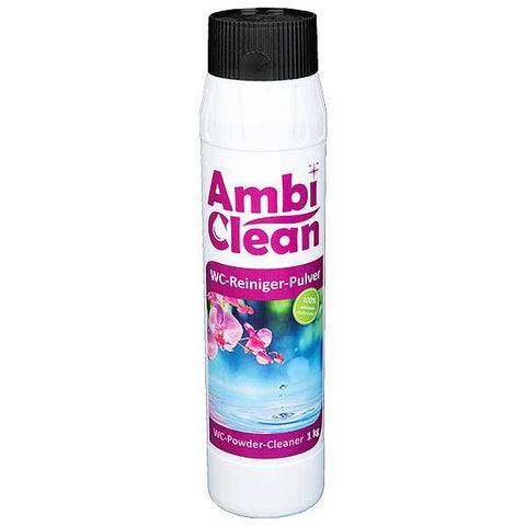AmbiClean 10 KG WC Reiniger Pulver, angenehmer Duft, extra stark, biologisch abbaubar - 10x 1 kg = 10 KG - Ambideluxe GmbH