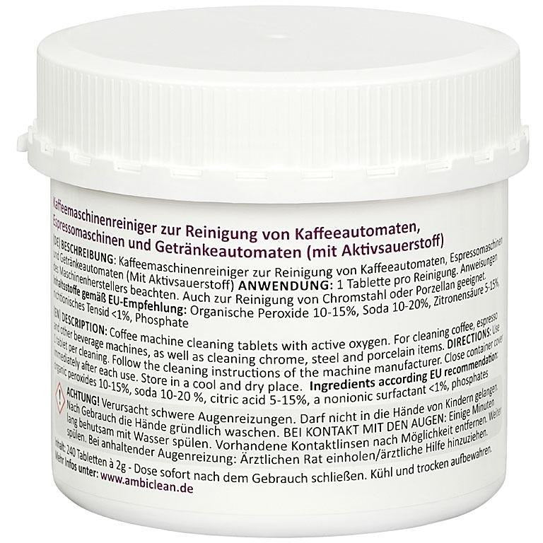 AmbiClean 240 Stück / 480 g Reinigungstabletten - Ambideluxe GmbH