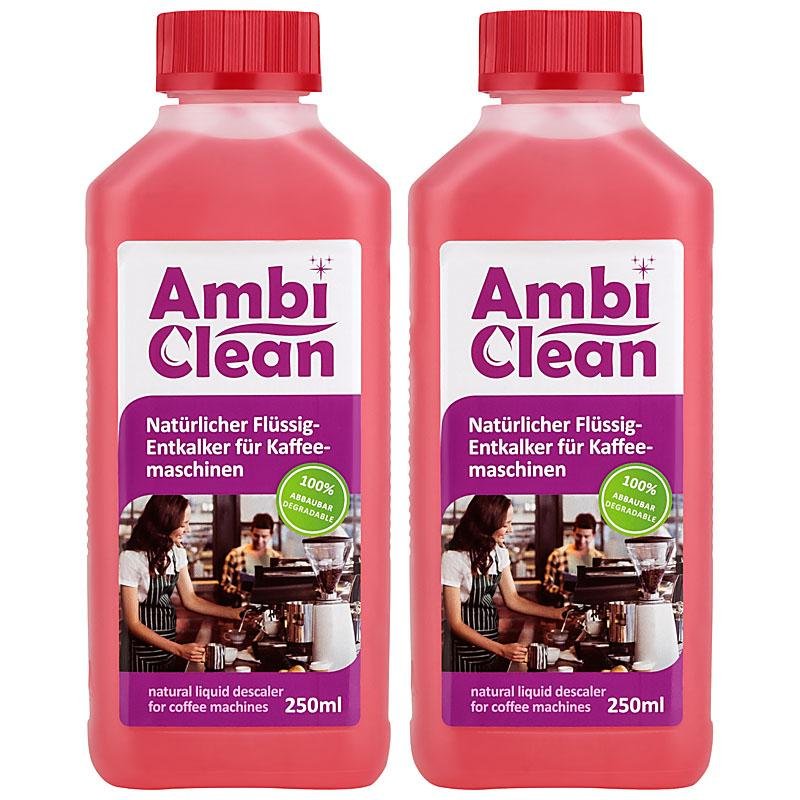 AmbiClean Flüssig-Entkalker für Kaffeevollautomat etc. 2x250 ml | 500 ml - Ambideluxe GmbH