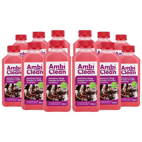 AmbiClean Flüssig-Entkalker für Kaffeevollautomaten etc. - 12x250 ml | 3000 ml - Ambideluxe GmbH