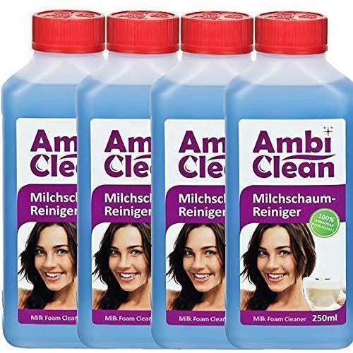 AmbiClean Milchschaumreiniger für Kaffeevollautomat etc. 4x250 ml | 1000 ml - Ambideluxe GmbH